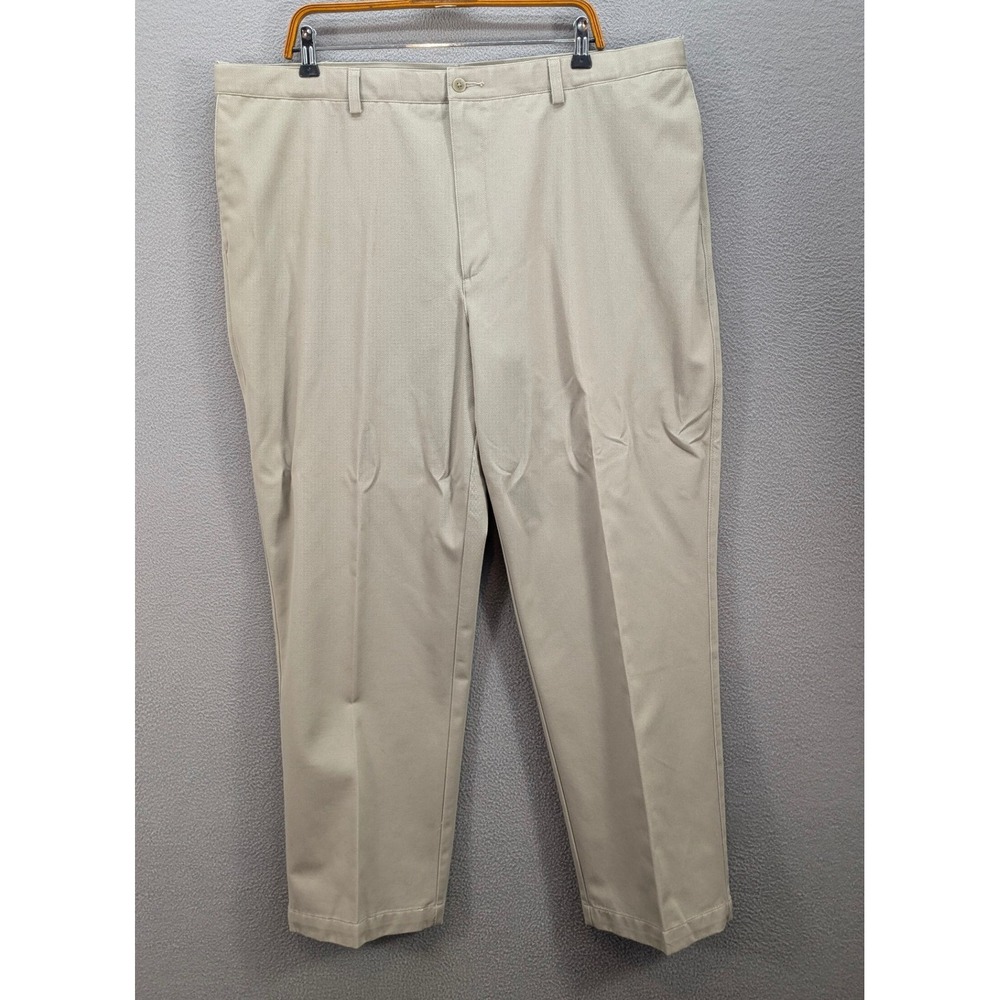 Cabela's Outfitter Series Chino Pants Mens 42x30 Tan Cotton Flat Front Suspender - Picture 2 of 12